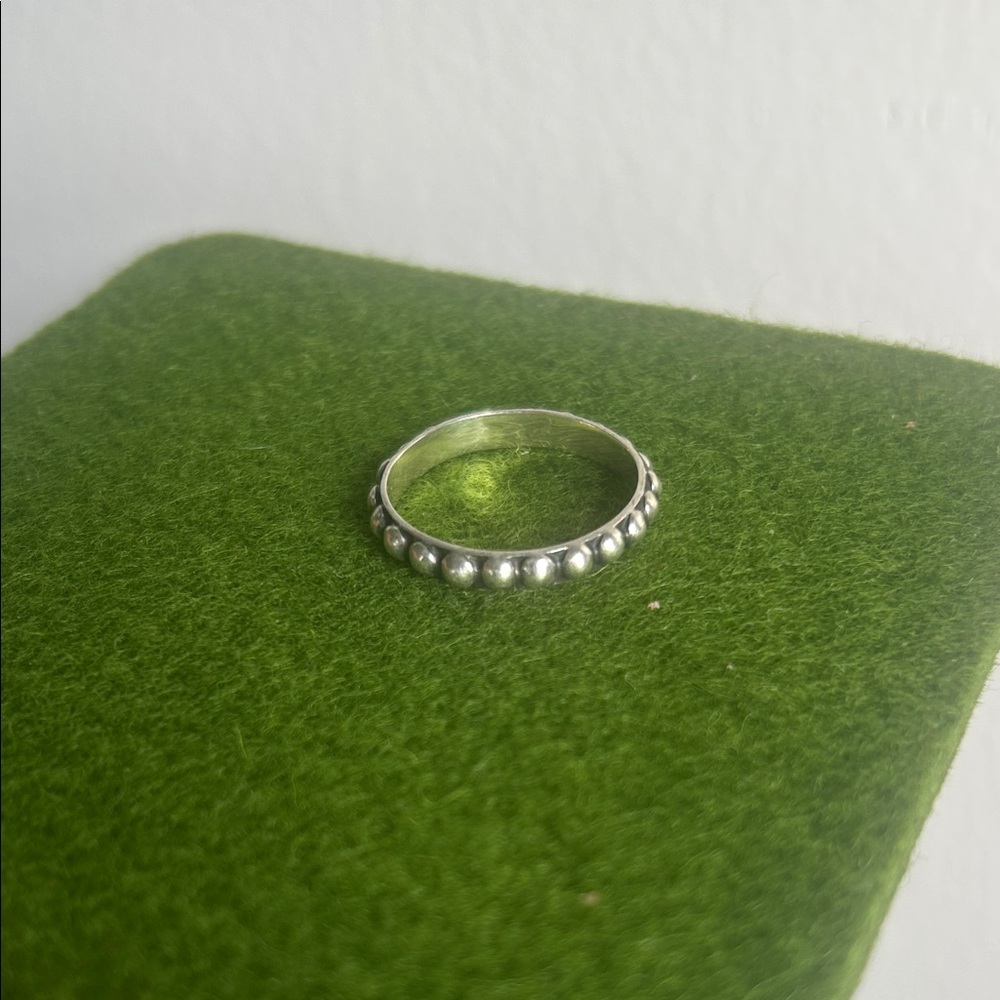 Boho Sol Sterling Silver Single Dot Ring - Size 11